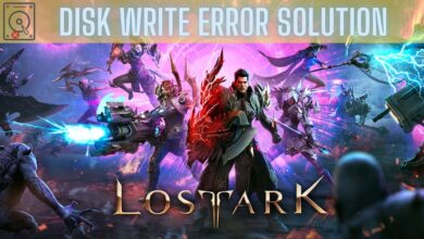 Solution to Lost Ark Disk Write Error