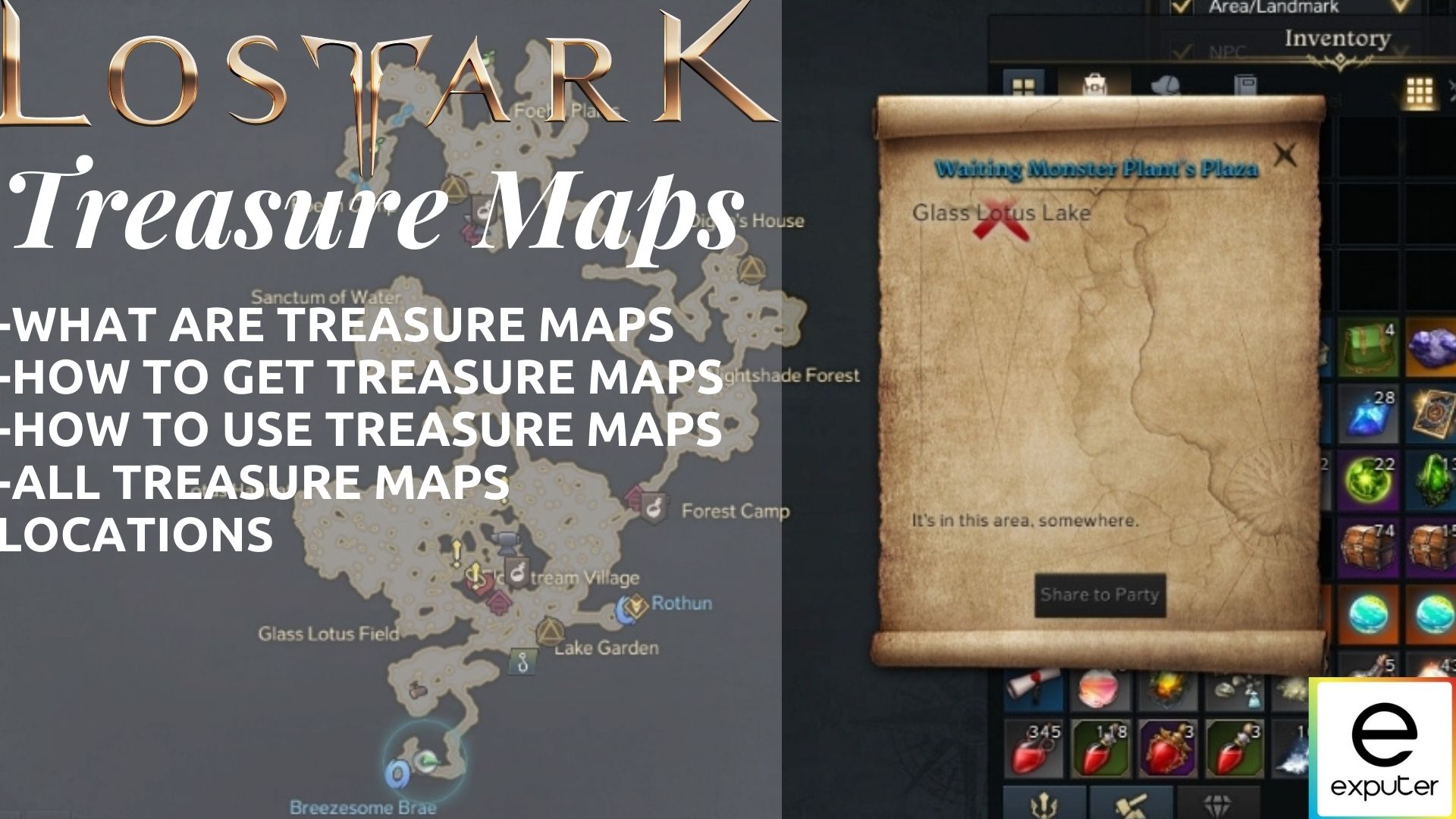 Lost Ark Treasure Map Strange map location Tooki Island 