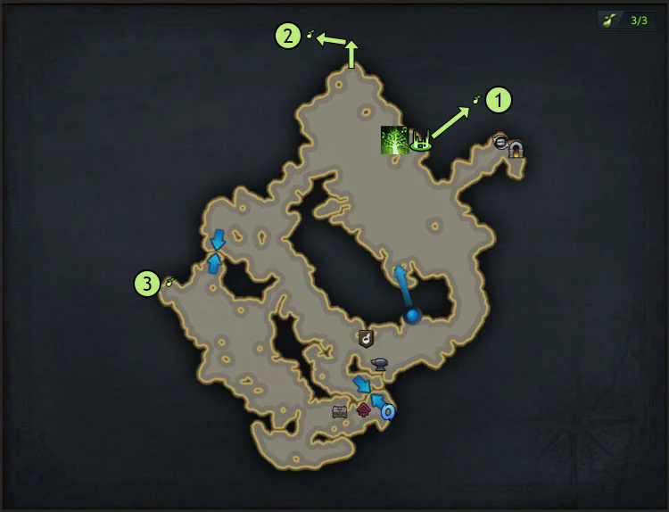 map 1-Anguished Island Mokoko Seeds Location 1