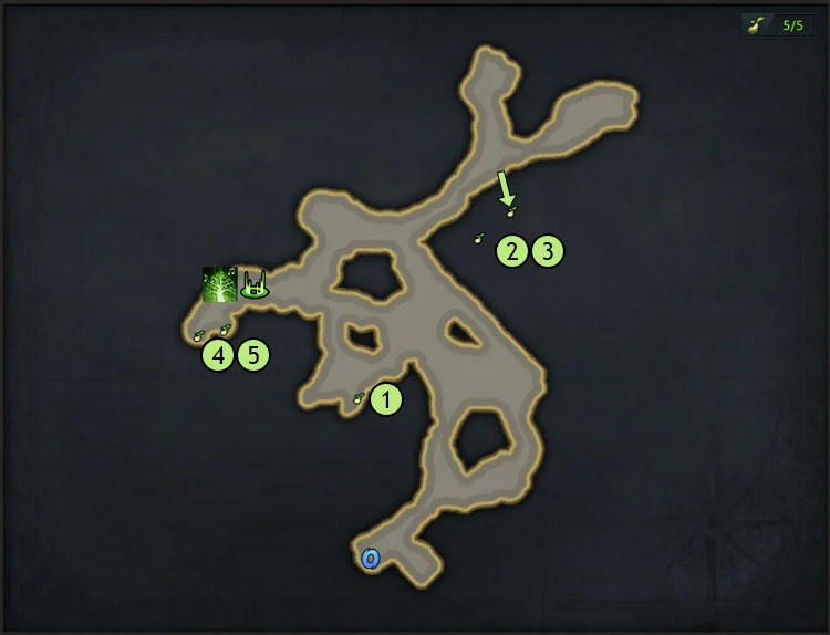 map-Argon Island Mokoko Seeds Location