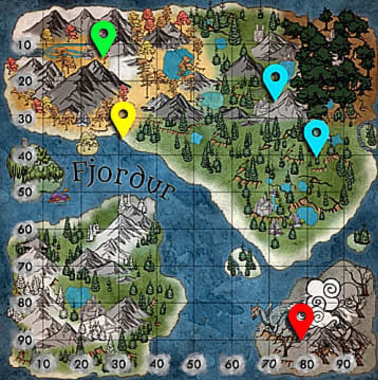 Ark Survival Evolved Fjordur Map Detailed Guide EXputer Com   Creatures Location In Fjordur 768x771 