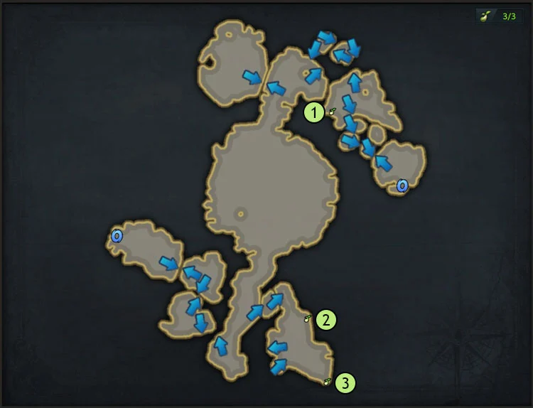 map-Frostfire Island Mokoko Seeds Location