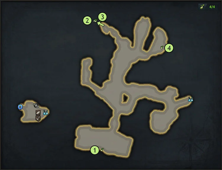 map-Giant Mushroom Island Mokoko Seeds Location