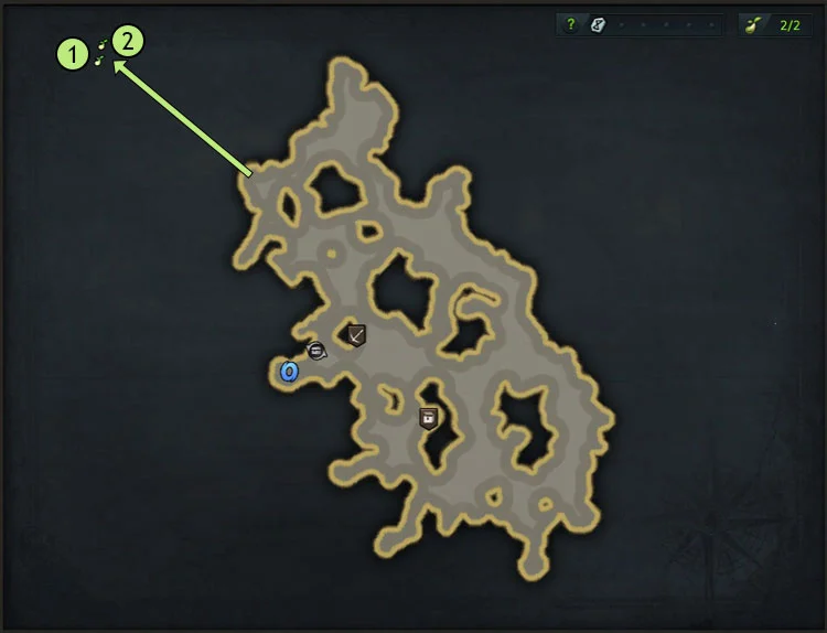 map-Golden Wave Island Mokoko Seeds Location