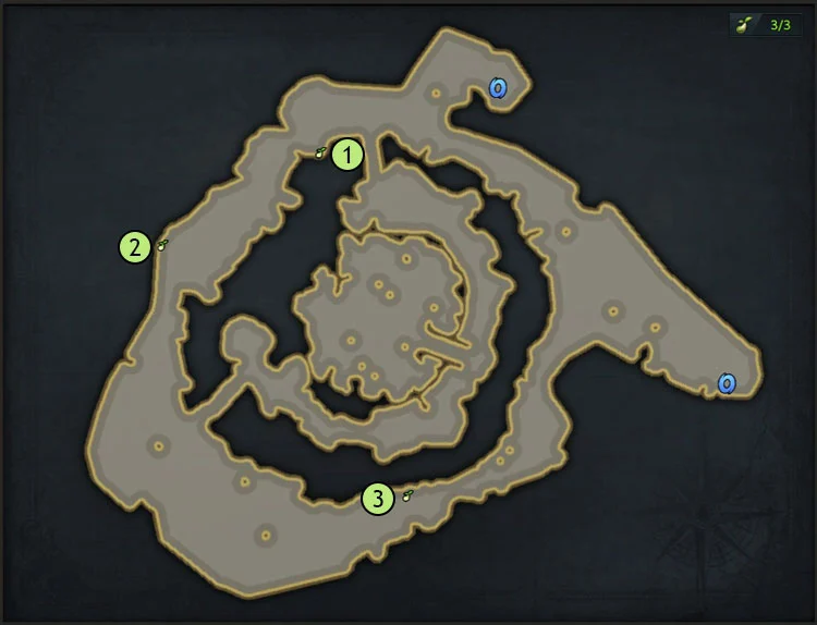 map-Kharmine's Lair Island Mokoko Seeds Location