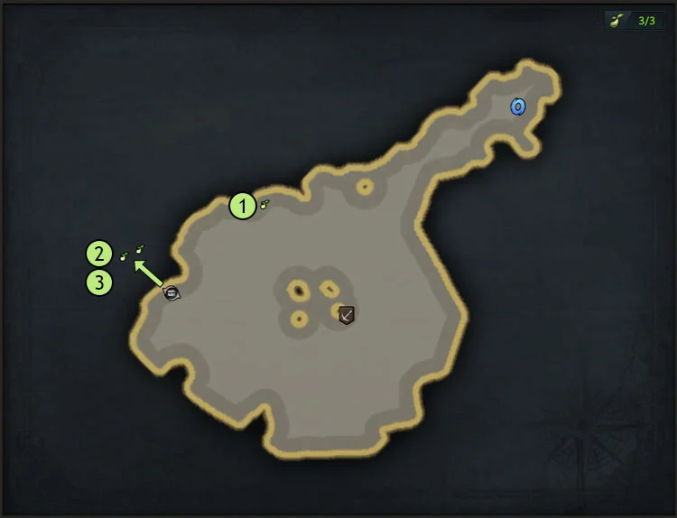 map-Meteora Island Mokoko Seeds Location