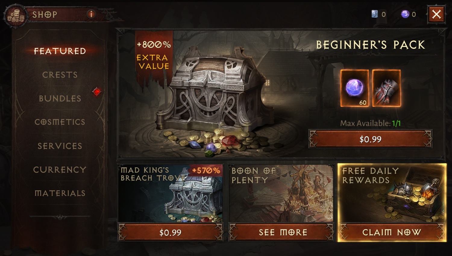 Diablo Immortal Microtransactions