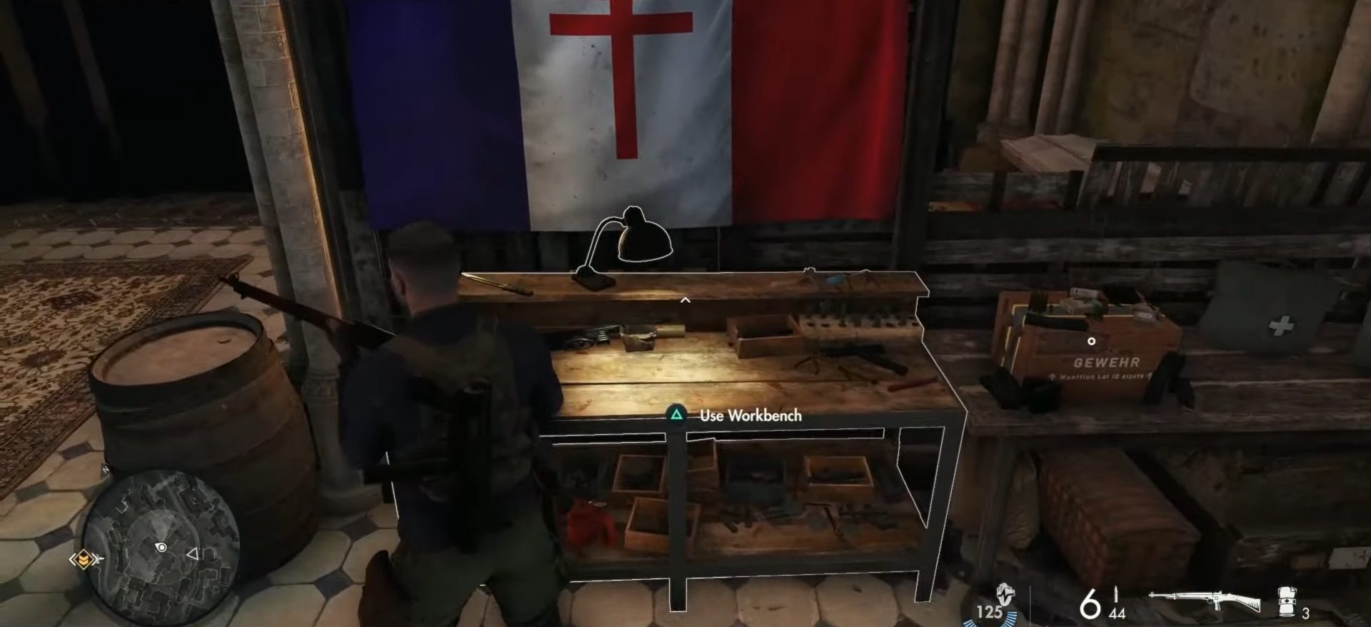 Resistance flag above the SMG Workshop