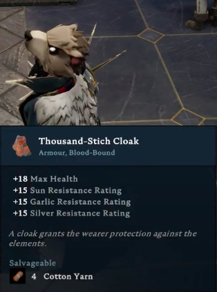 V Rising Thousand Stitch Cloak