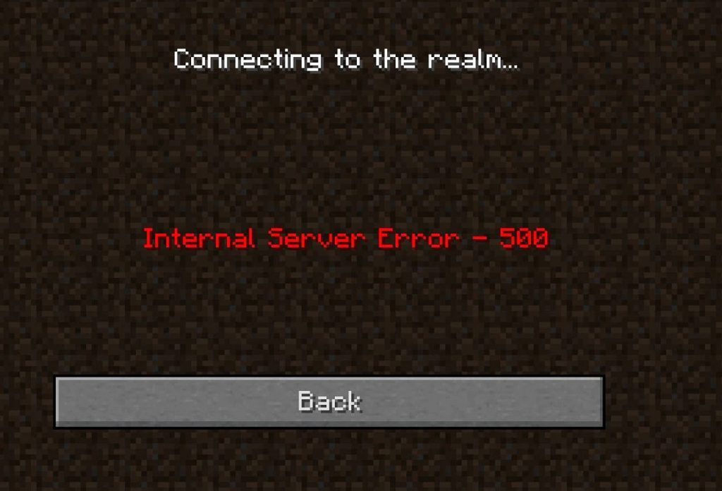 Easy Fixes: Minecraft Realms Internal Server Error 500 - eXputer.com