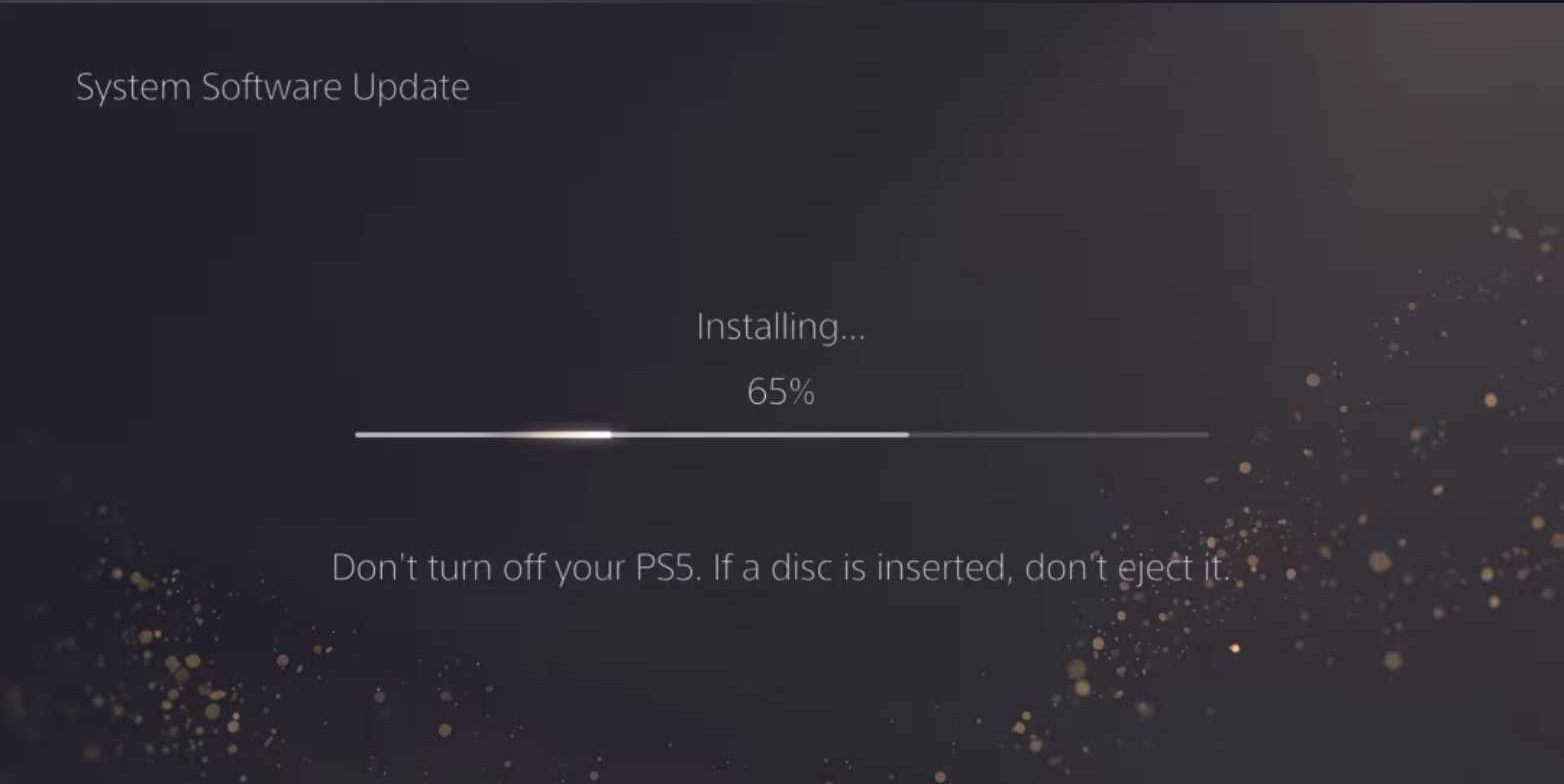 Software update ps5