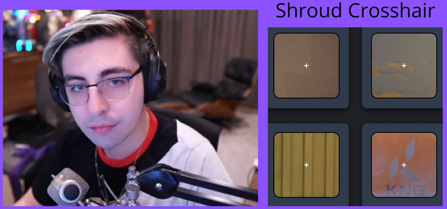 Shroud's Crosshair settings.