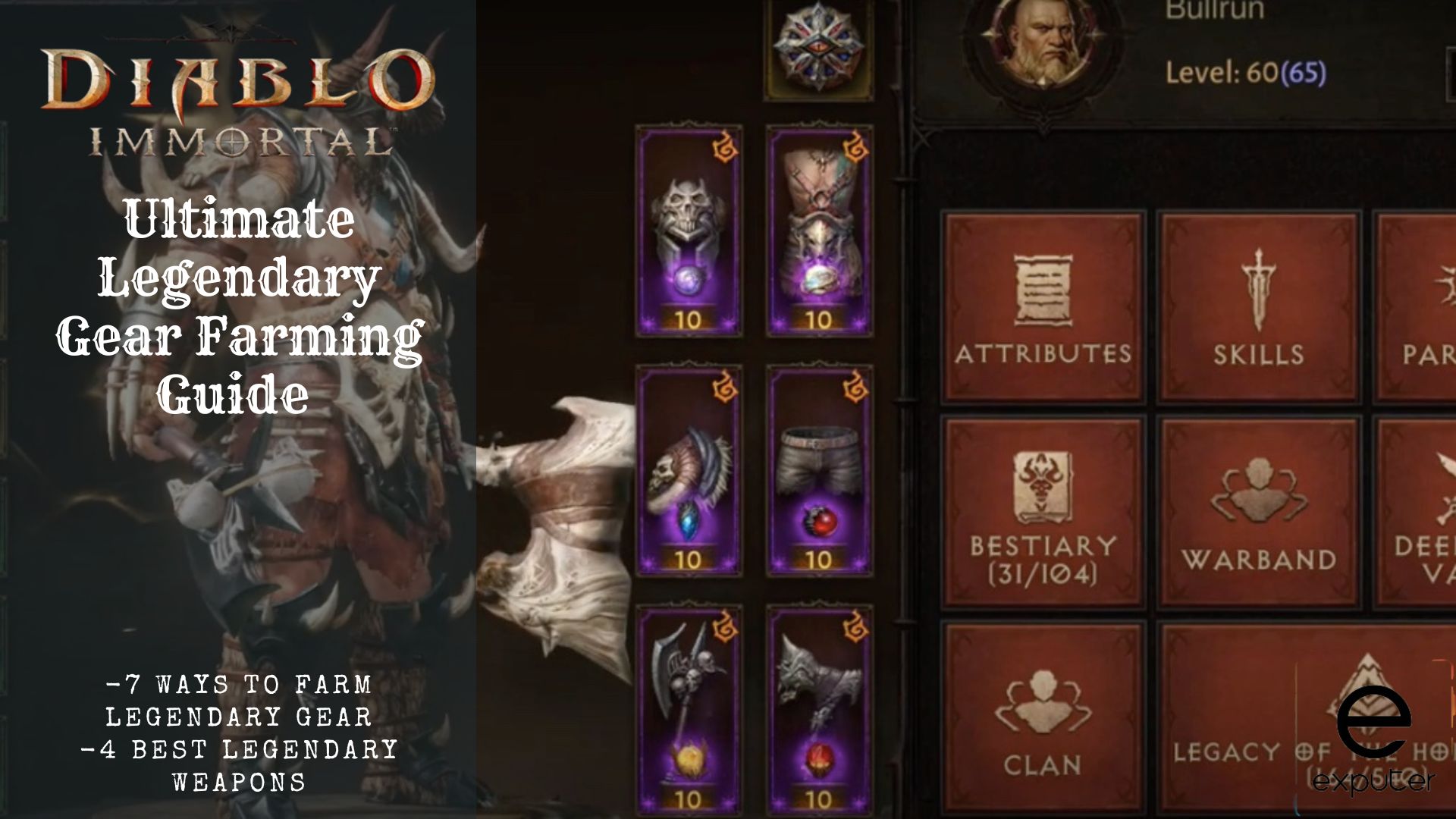 Diablo Immortal: Legendary gear farming guide