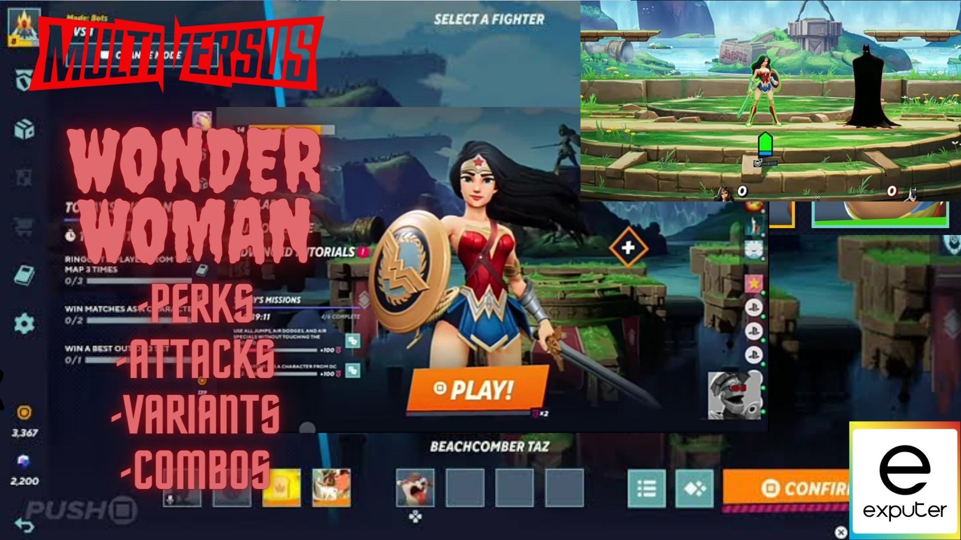 MultiVersus: Wonder Woman - All Unlockables, Perks, Moves, and How