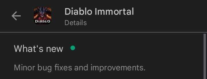 Diablo Immortal Bug Fixes and Patch Notes for All Platforms