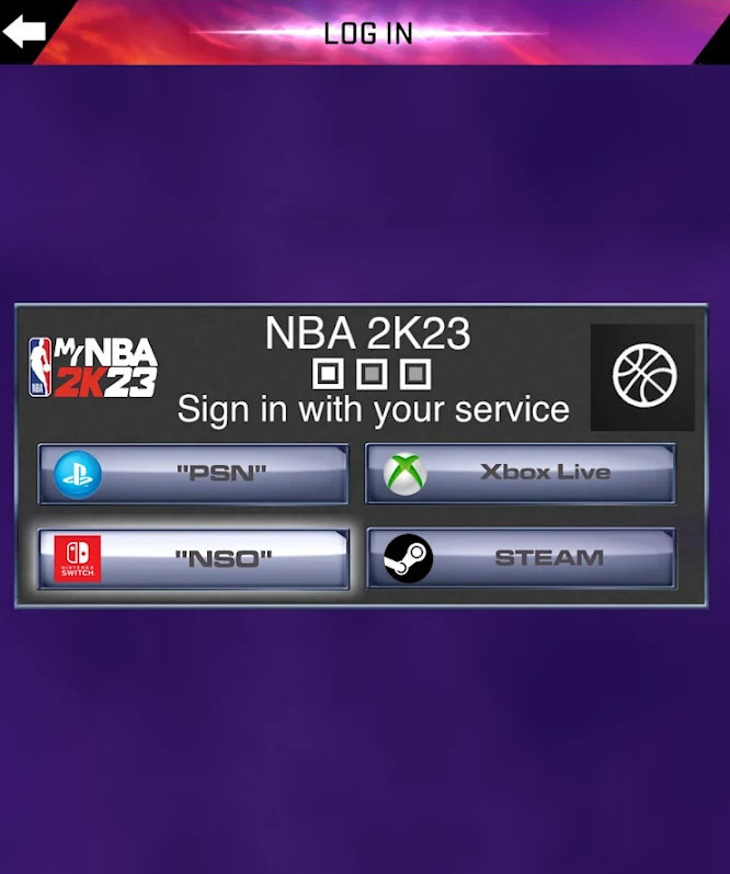 app login NBA 2K23