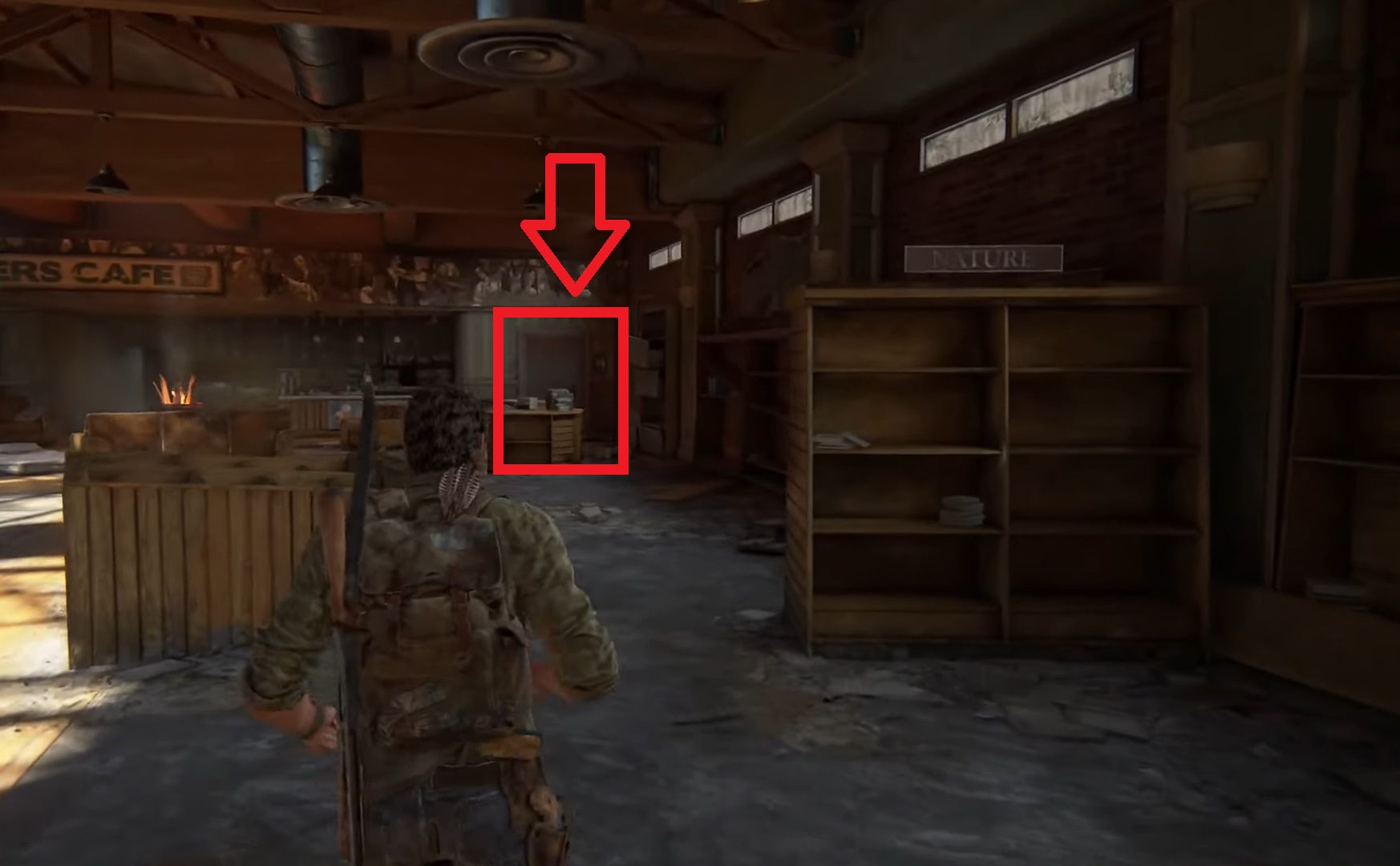 location of 5th Shiv Door in Last of Us Part 1.