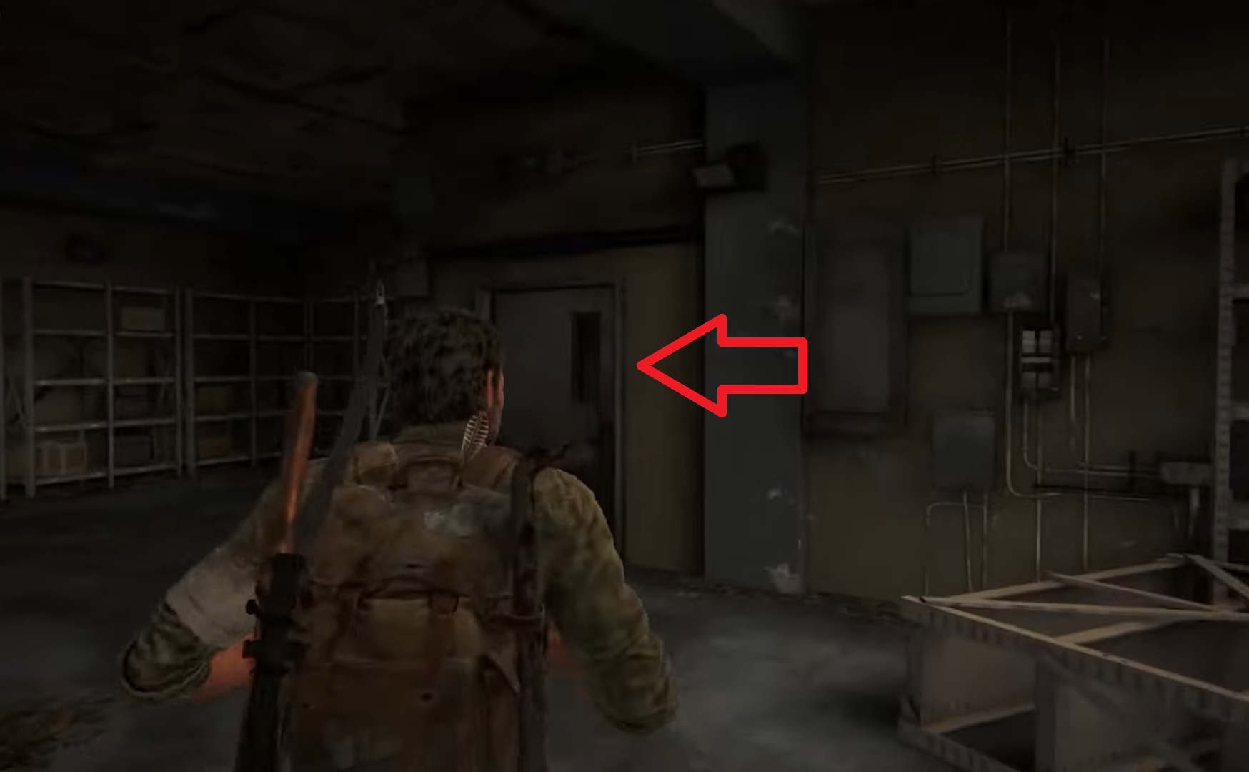 7th Shiv Door location in Last of Us Part 1.