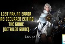 Lost Ark an error has occurred exiting the game