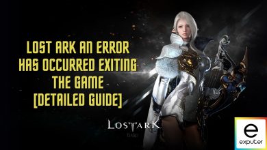 Lost Ark an error has occurred exiting the game