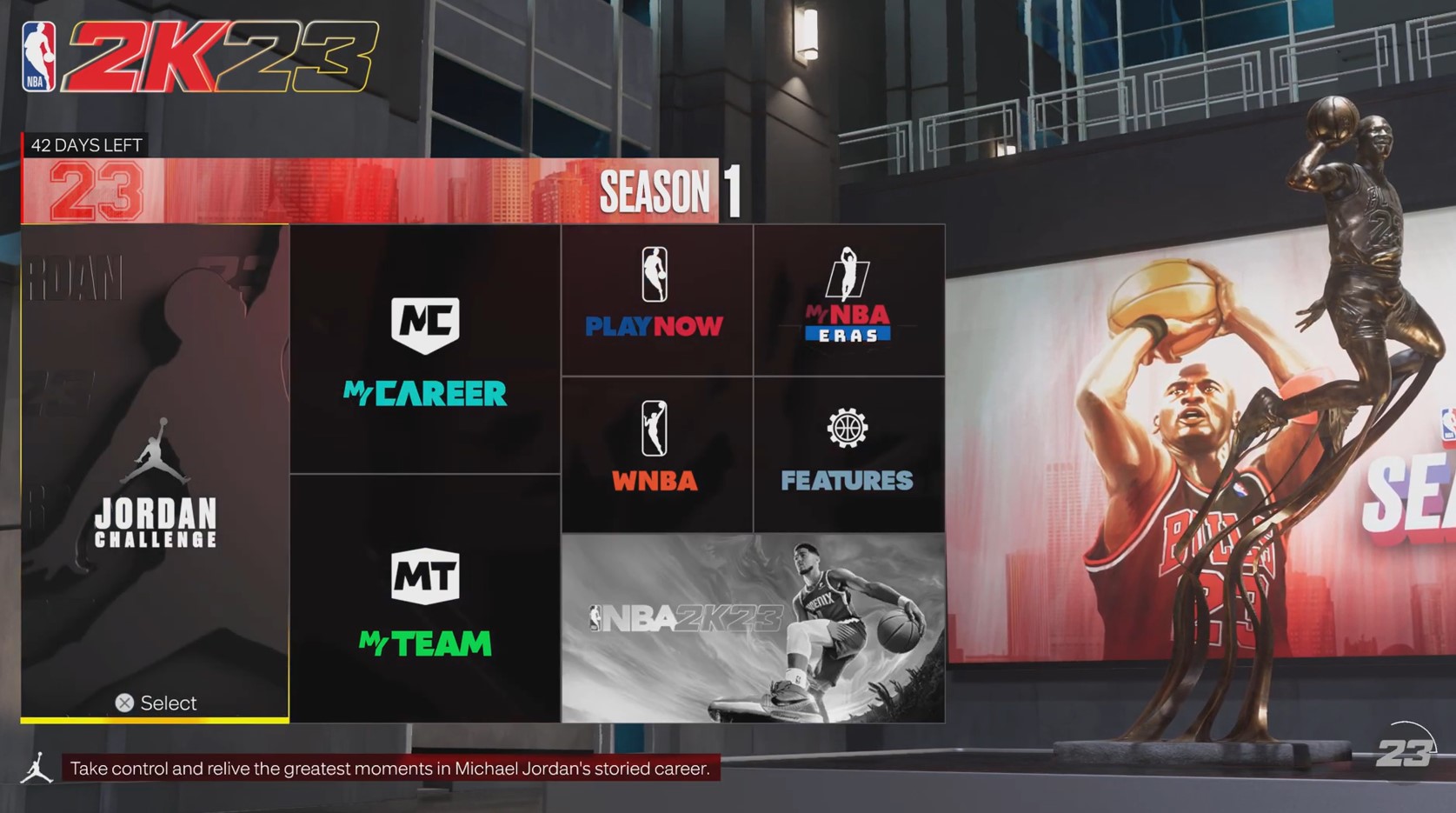 NBA 2K23 Main Menu