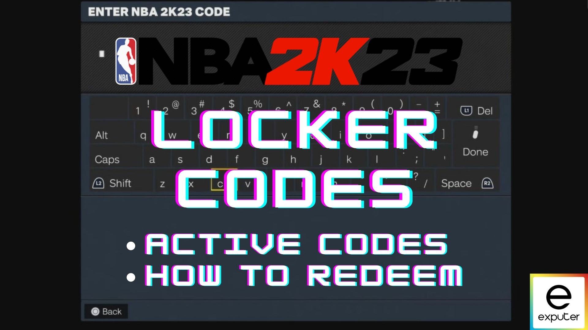 NBA 2k23 locker codes
