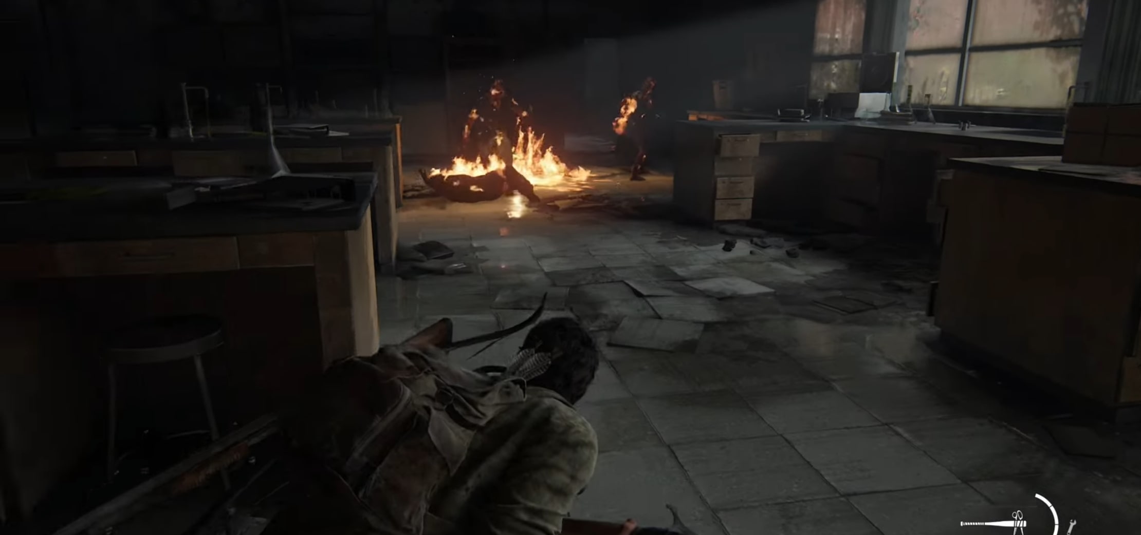 using Molotov in The Last Of Us Part I