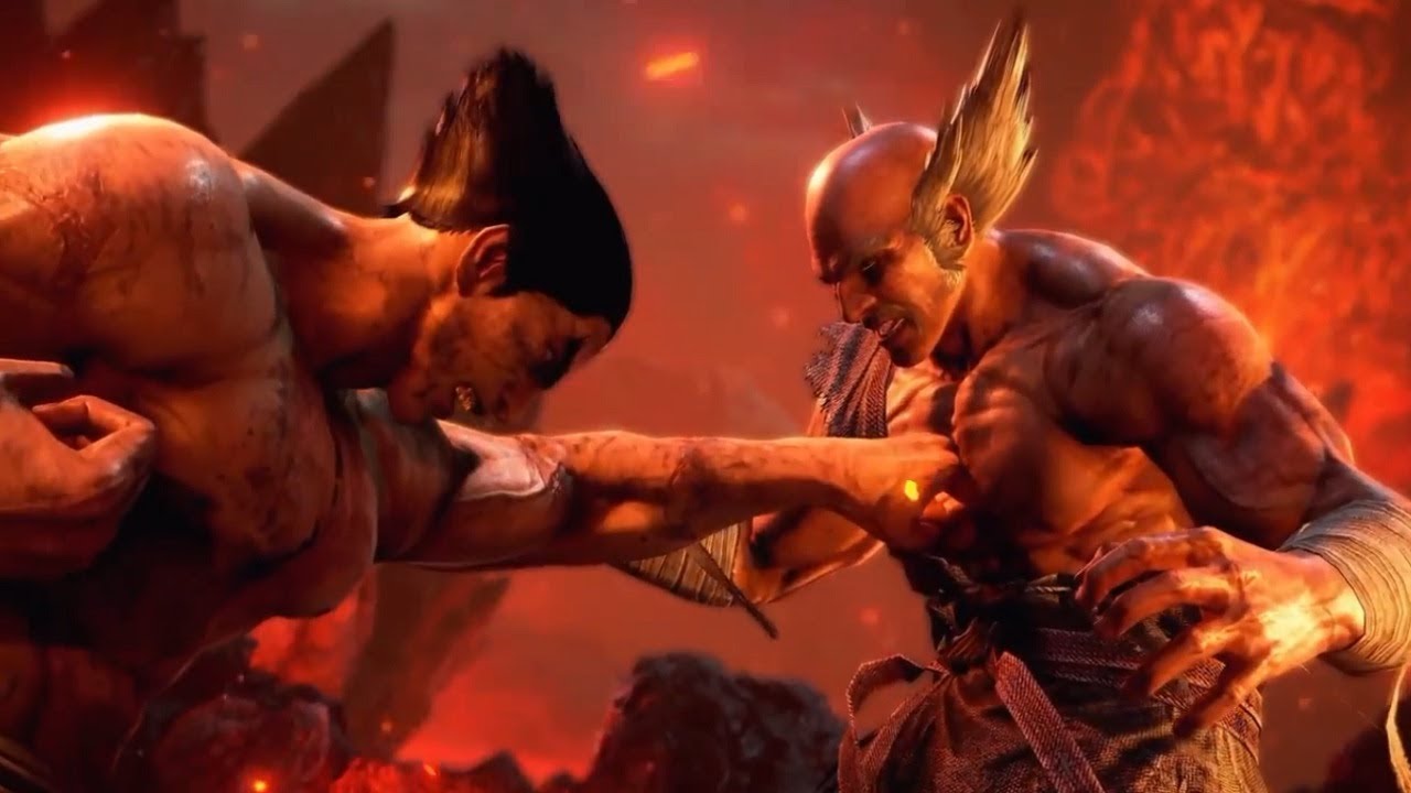 Kazuya defeats Heihachi at the end of Tekken 7 Story