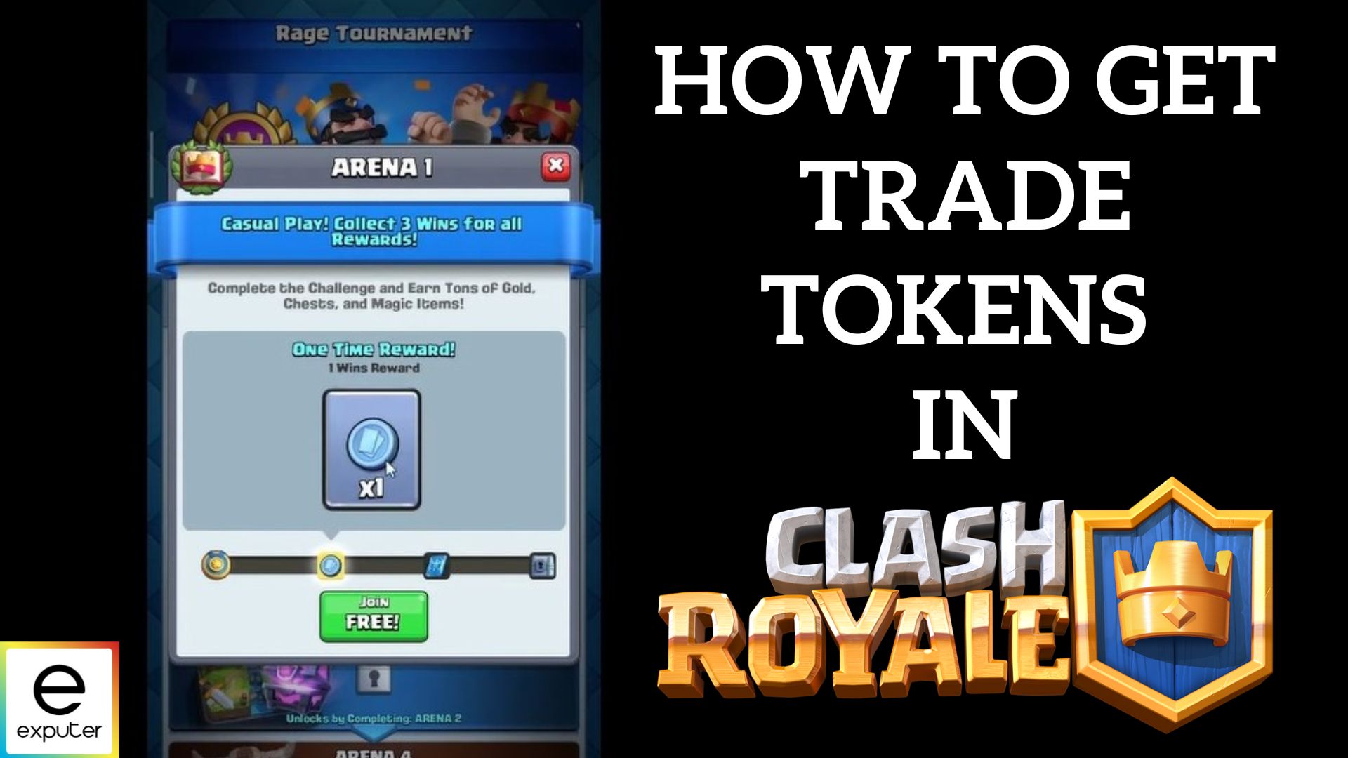 clash royale getting trade tokens