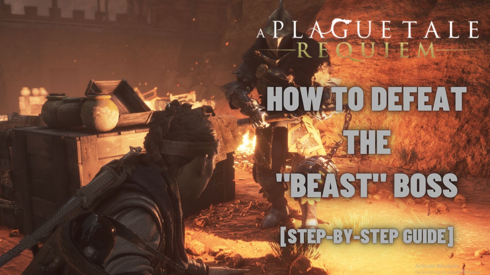 How do you beat the Beast in chapter 6 in A Plague Tale: Requiem