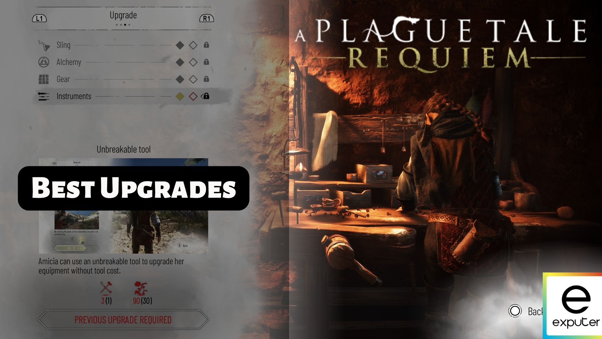 A Plague Tale Requiem, Upgrades to get first