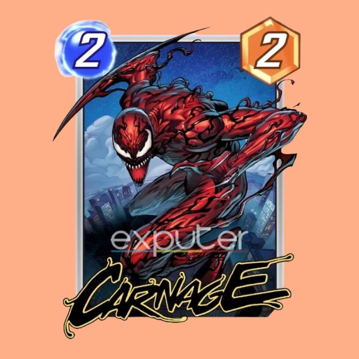 Carnage in BEST Spider-Verse Deck of Marvel Snap