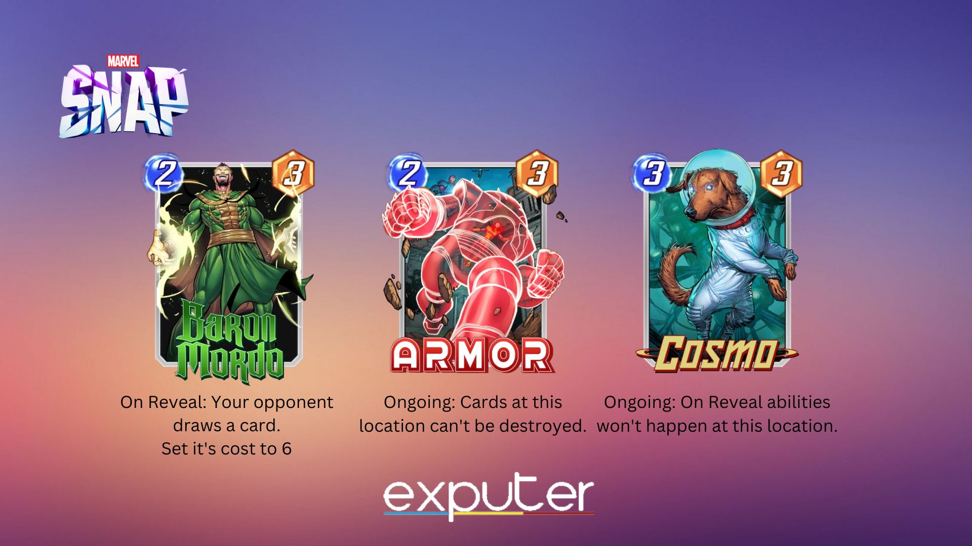 Marvel Snap Best Cards Combo All Pools EXputer