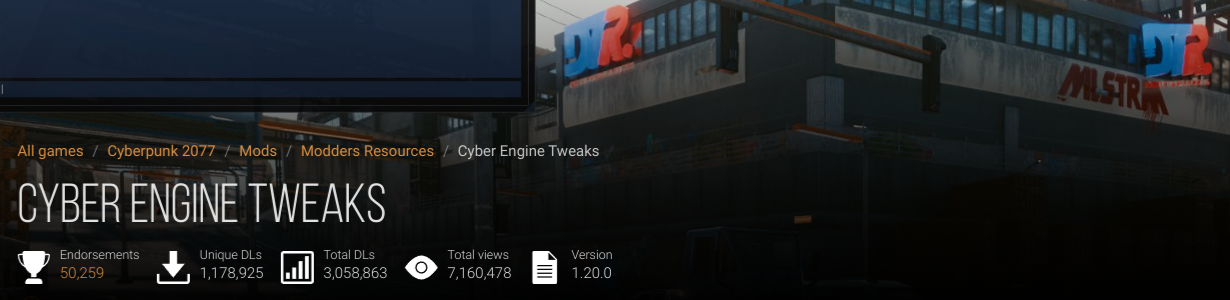 Cyber Engine Tweaks Mod on NexusMods