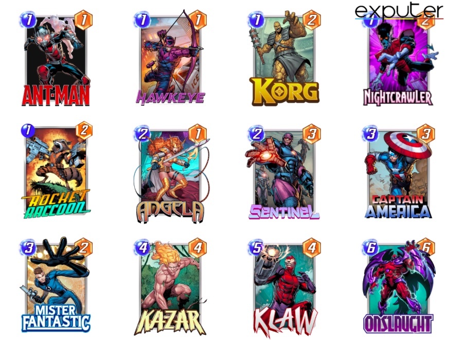 Marvel Snap Finisher Onslaught Deck