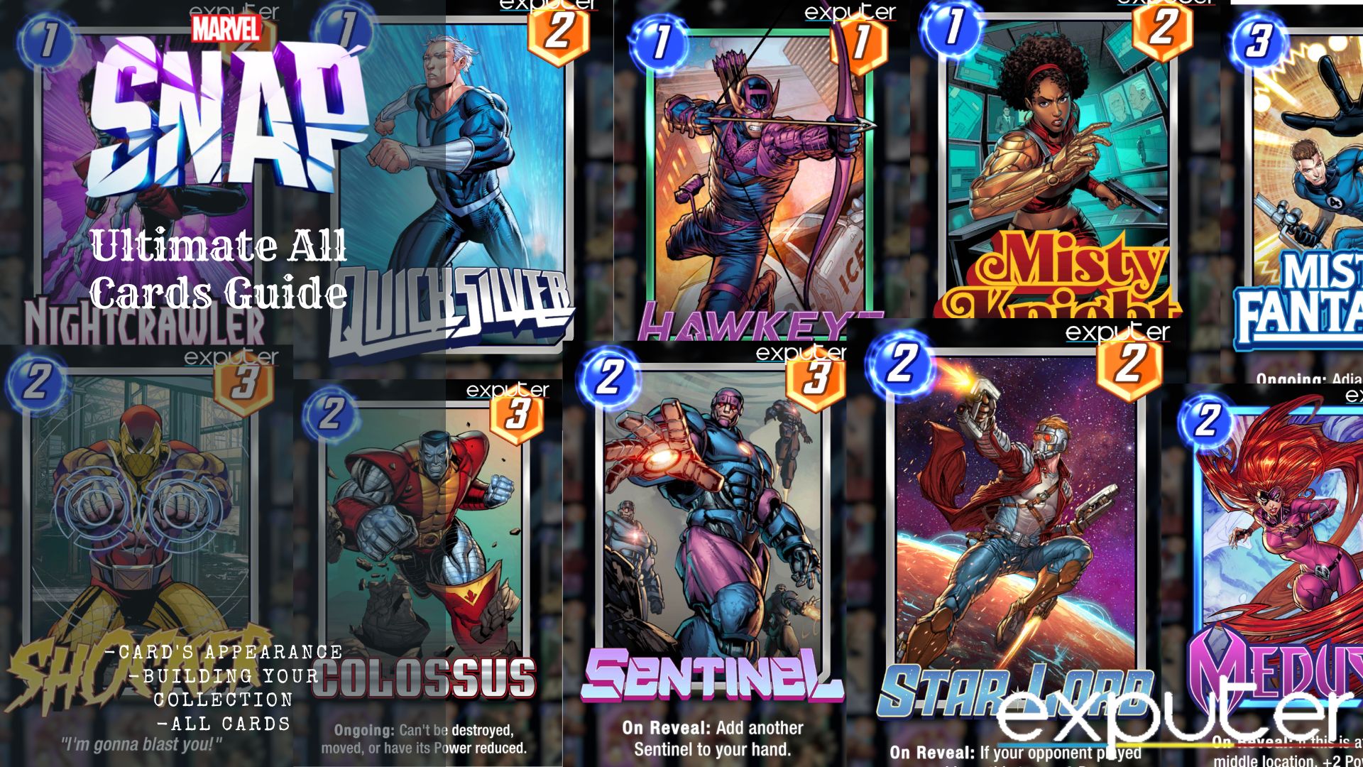 Marvel Snap All Cards: Abilities, Power & Cost - eXputer.com