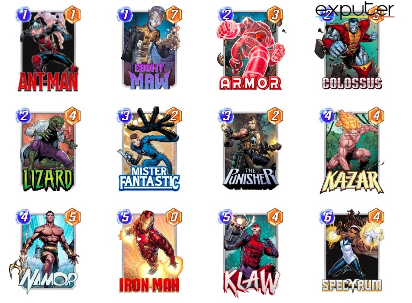 Marvel Snap Starter Ongoing Deck