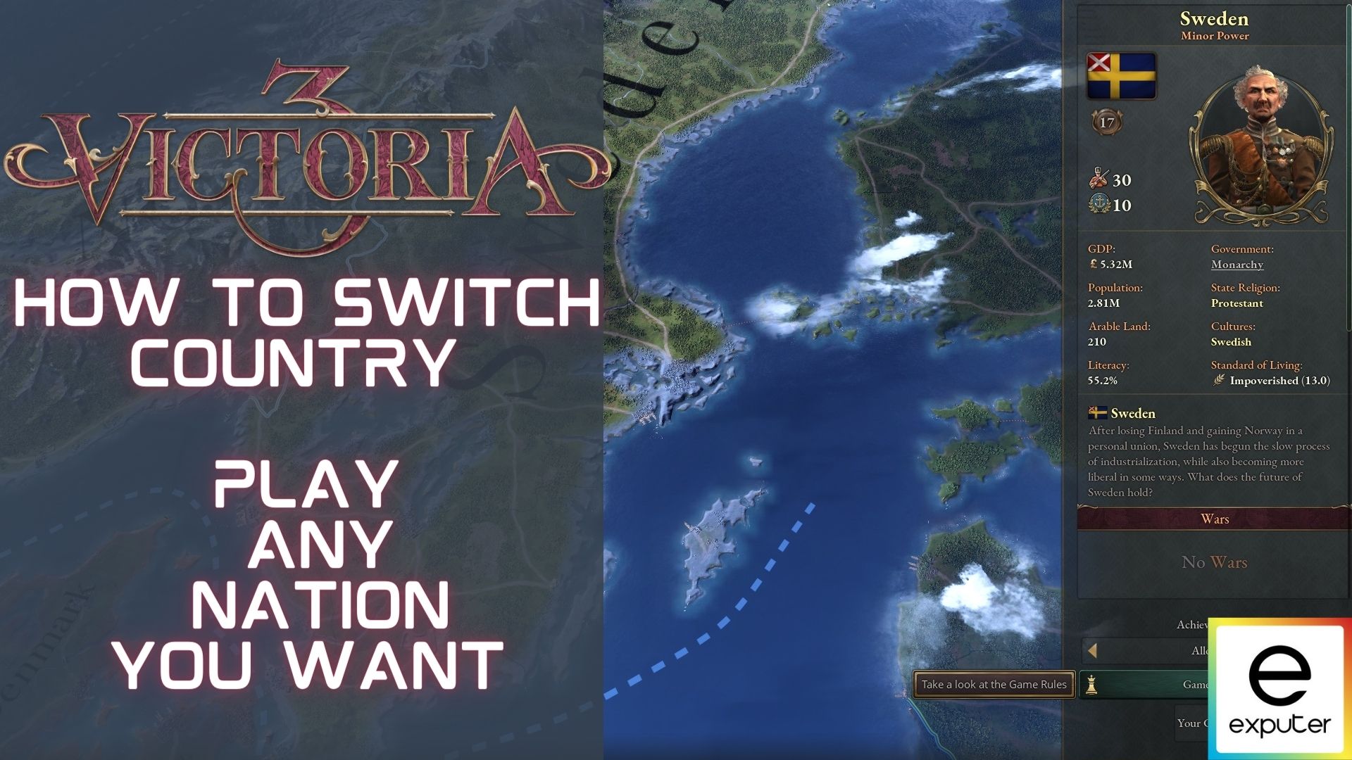 Victoria 3: how to change country [Explained]