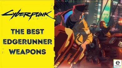 the best edgerunner weapons in Cyberpunk 2077