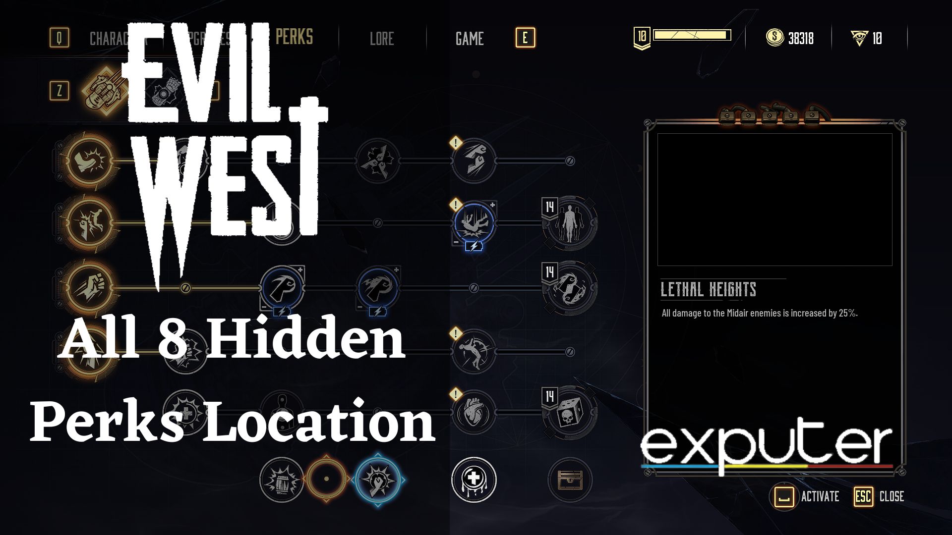 Evil West perks guide: best perks to buy first