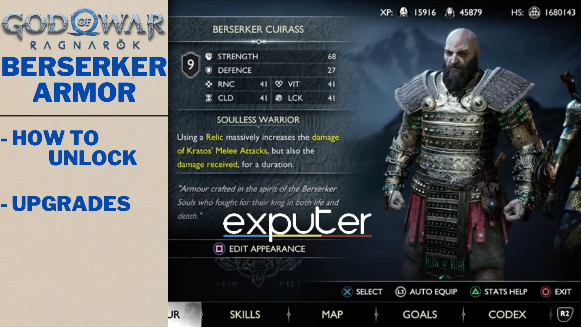 How To Get Full Berserker Armor God Of War