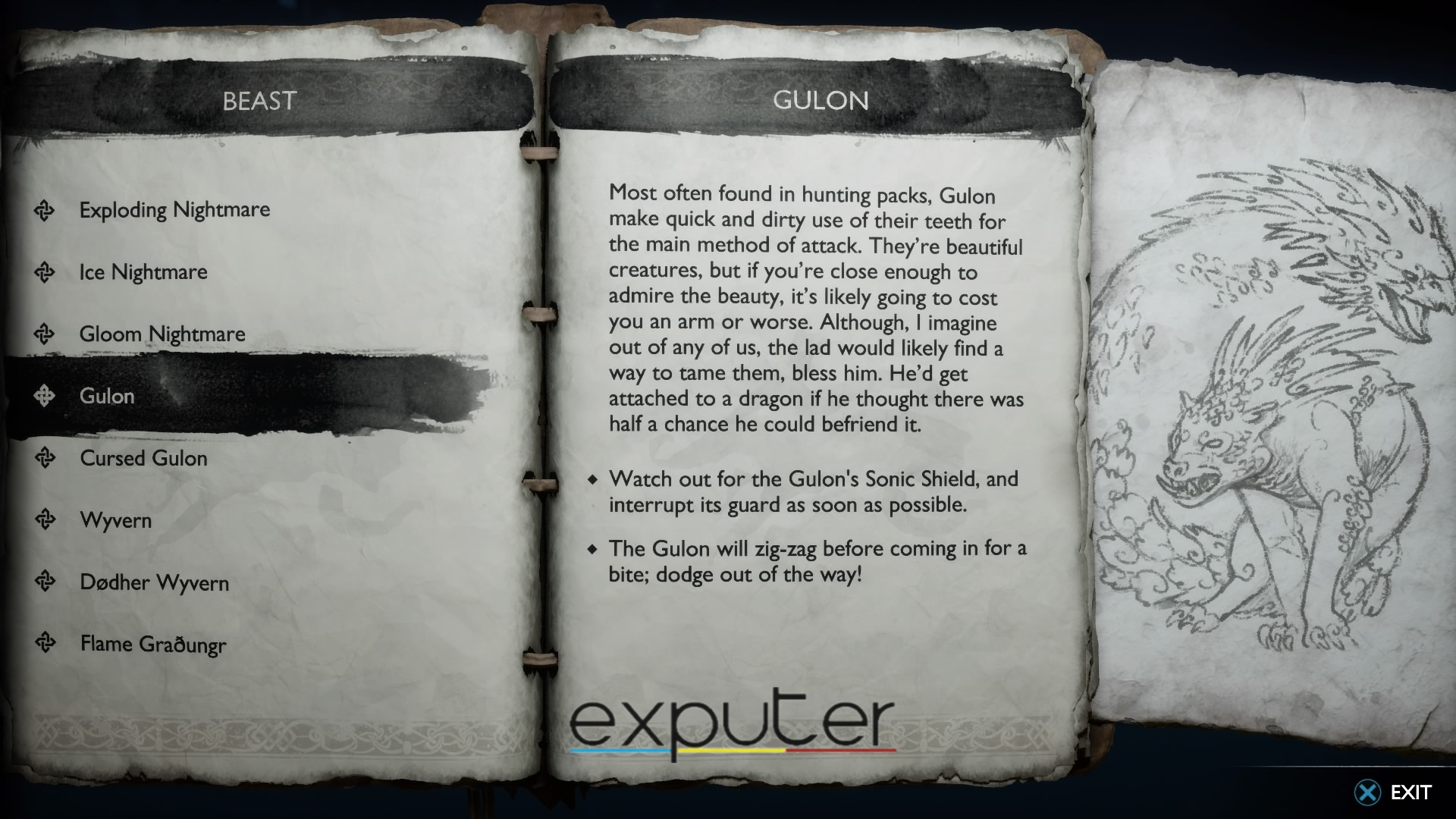 Gulons Codex Description