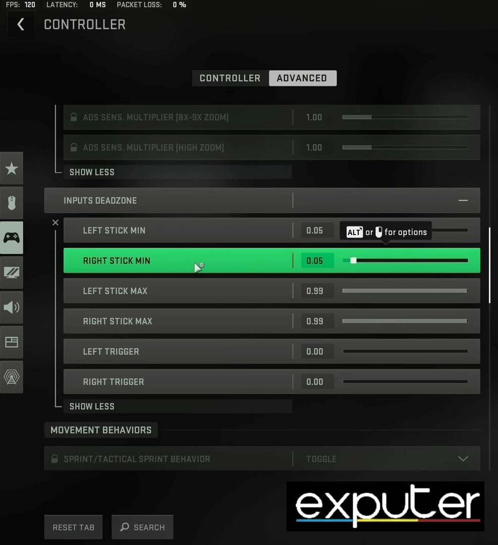 Warzone 2: Aim Assist Input Deadzone Setting