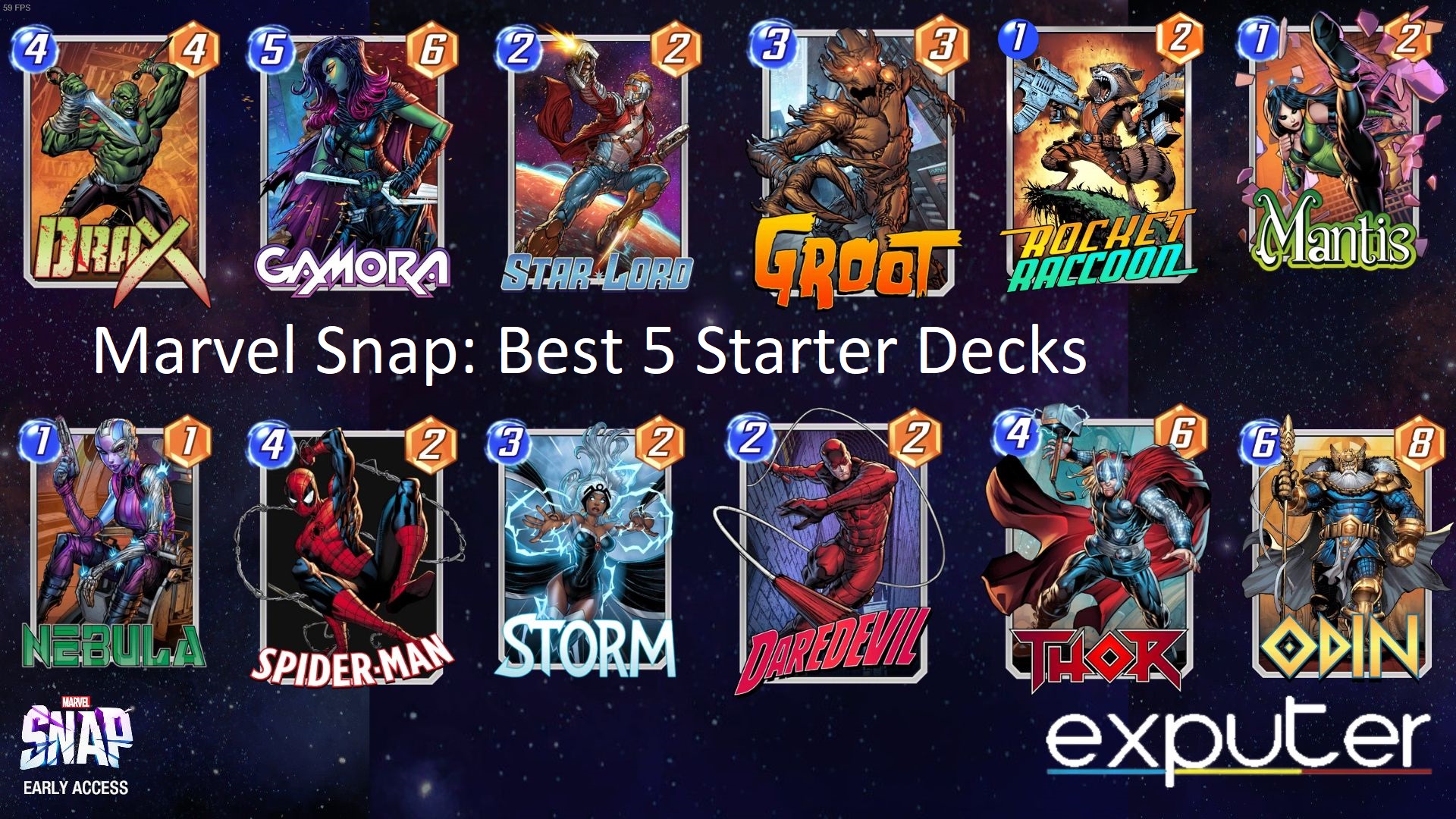 Building your starting Marvel Snap decks