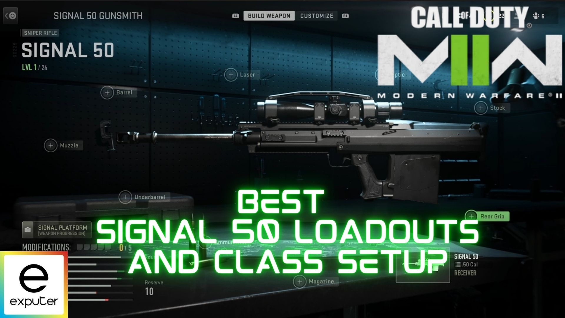 Modern Warfare 2 Signal 50 sniper best class setup and how to unlock the  Signal 50