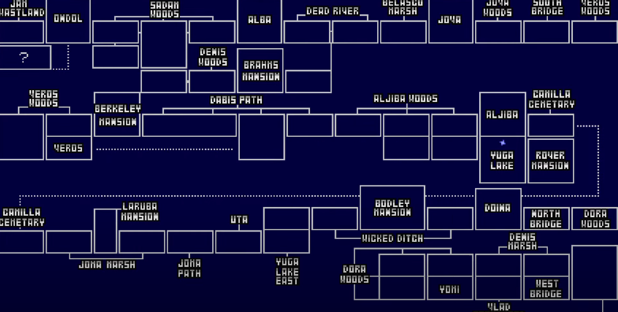 World Map Addition to Castlevania II: Simon's Quest Remake