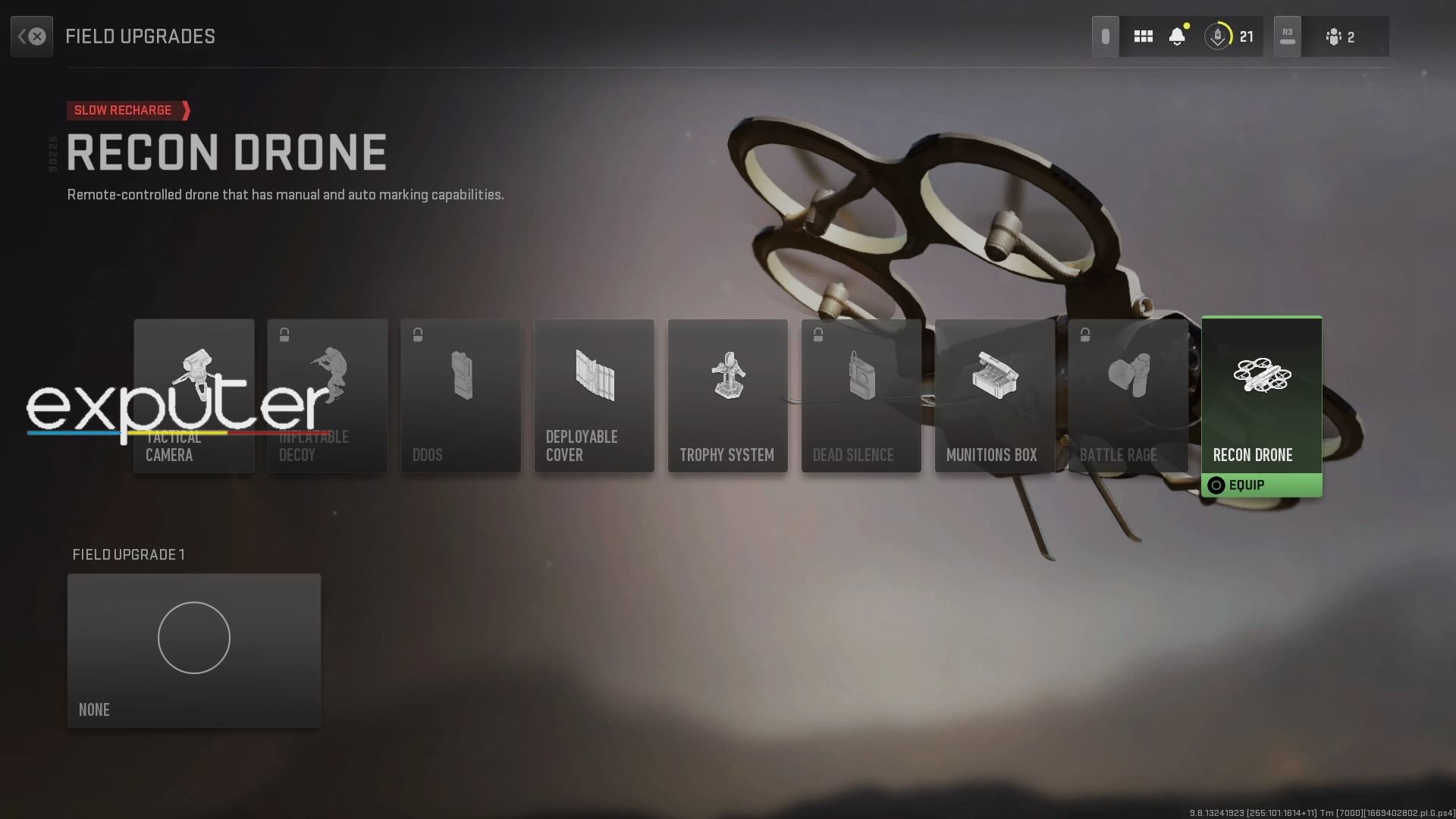 Recon drone item description