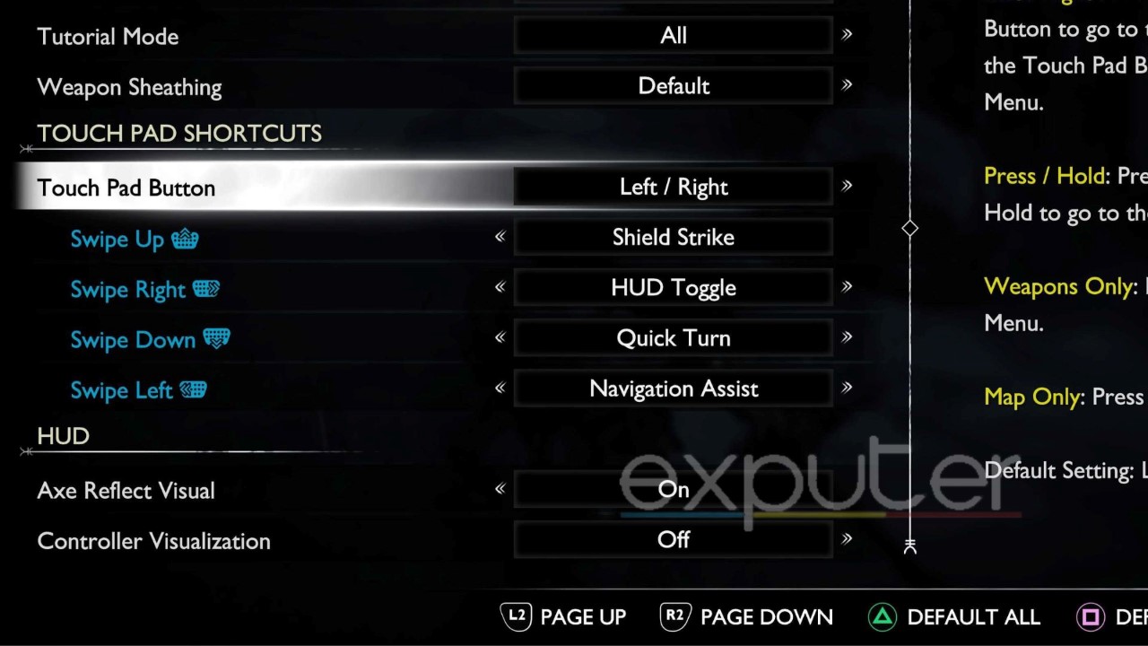 best controller settings for GOW ragnarok