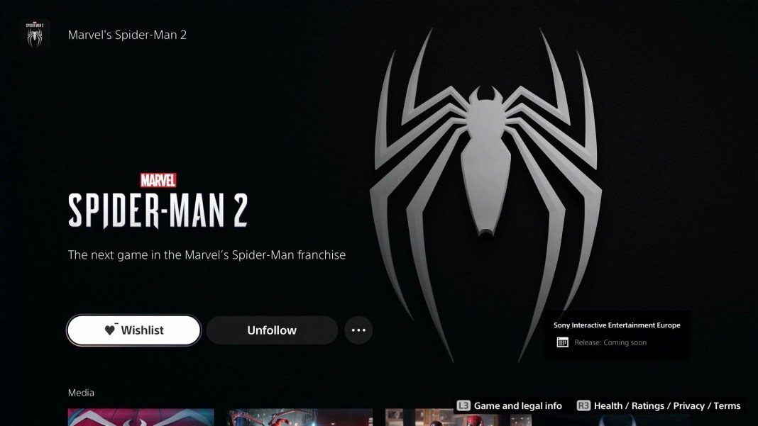 Demon Play Match champion Marvel's Spider-Man 2 Briefly Appeared To Wishlist On PlayStation Store UK  - eXputer.com