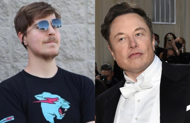 MrBeast and Elon Musk